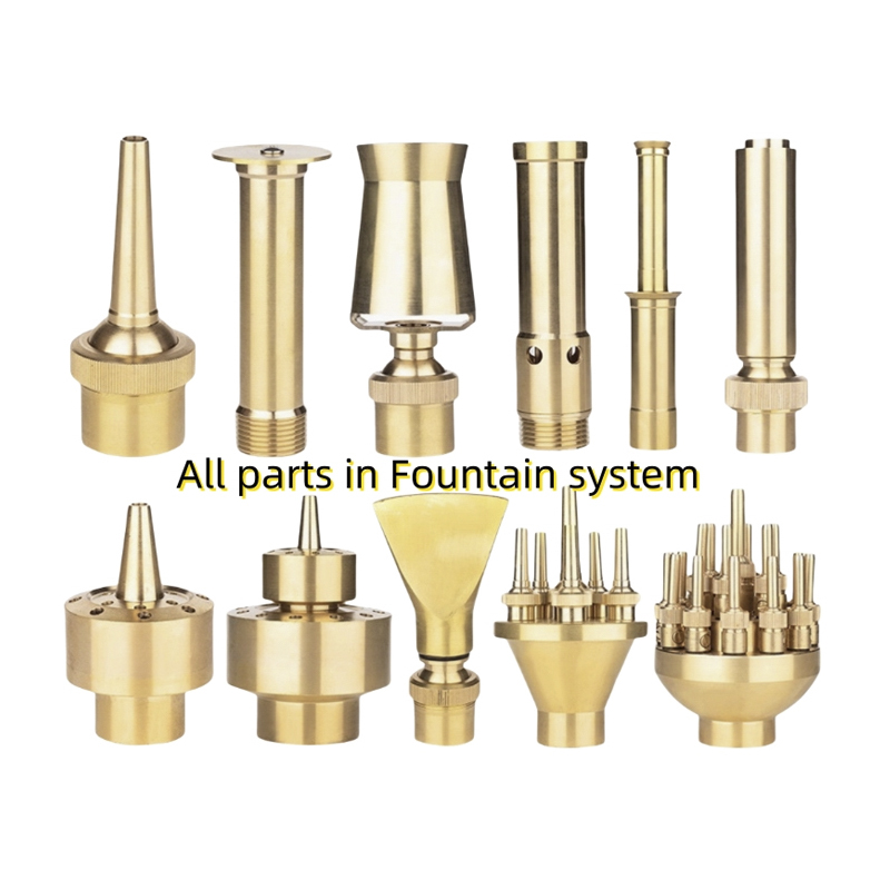 噴水ノズル – カスタム水形成、1/2 インチ～2 インチ、水のディスプレイと噴水用